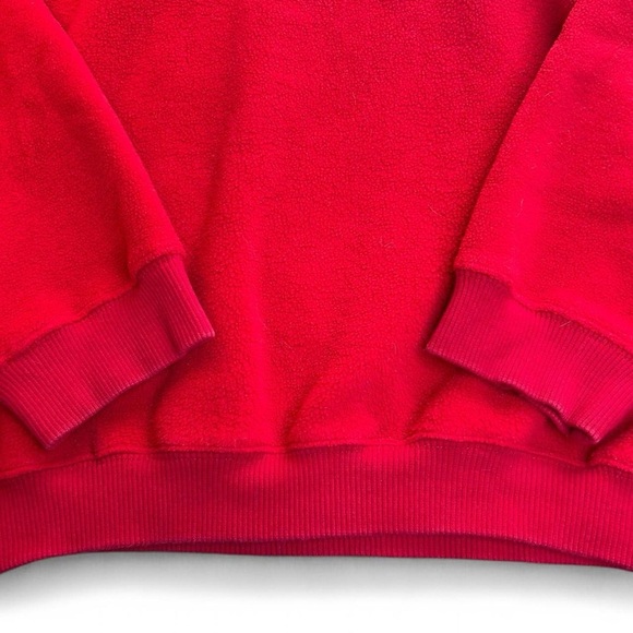 90s Vintage Disney Store Red Fleece Sweatshirt | Size L Oversized - Picture 7 of 8
